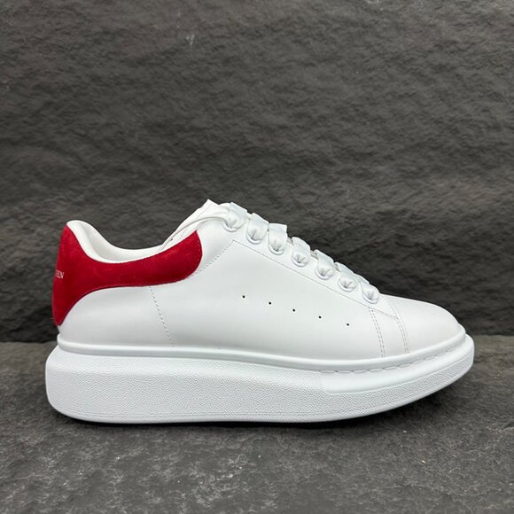 Alexander McQueen Women's White &Red Sneakers - Picture 7 of 9